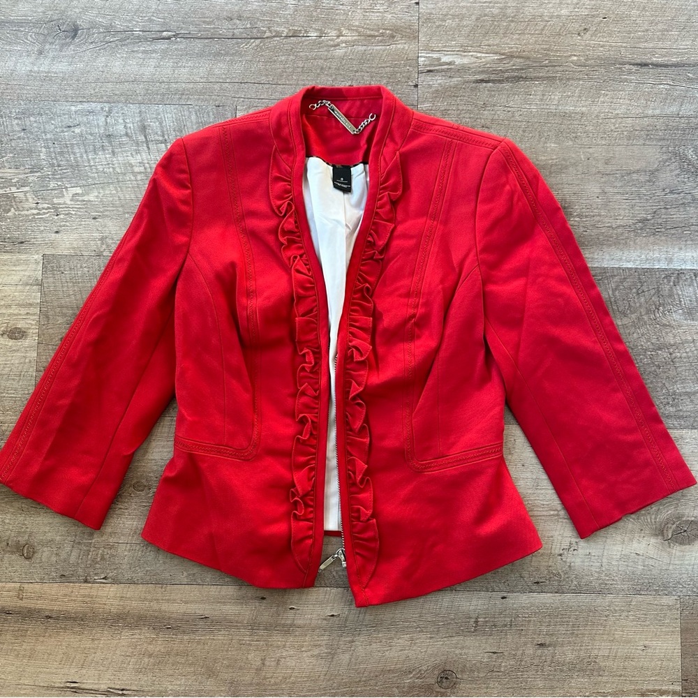 White House Black Market Vibrant Red Blazer